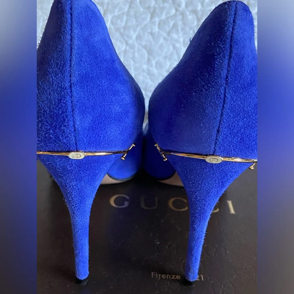 GUCCI Suede Pumps Size 38 - Picture 13 of 17